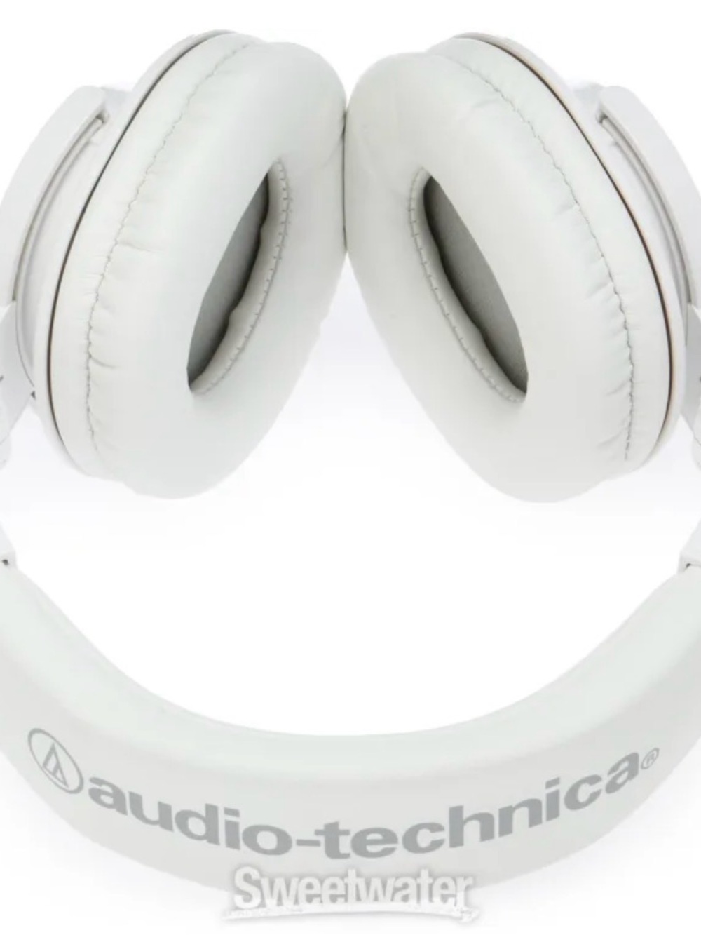 Audio Technica White Cushioned Over-Ear Headphones